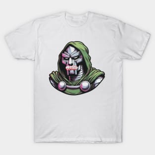 MF DOOM Mask and Logo T-Shirt